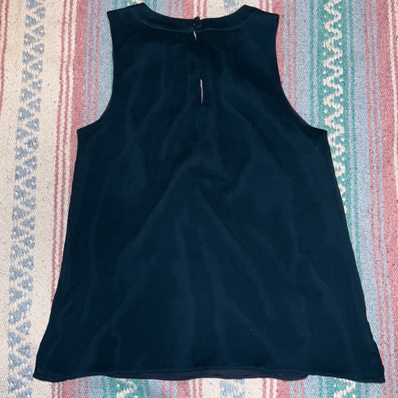 J. Crew blue sleeveless silk blouse - Picture 2 of 2